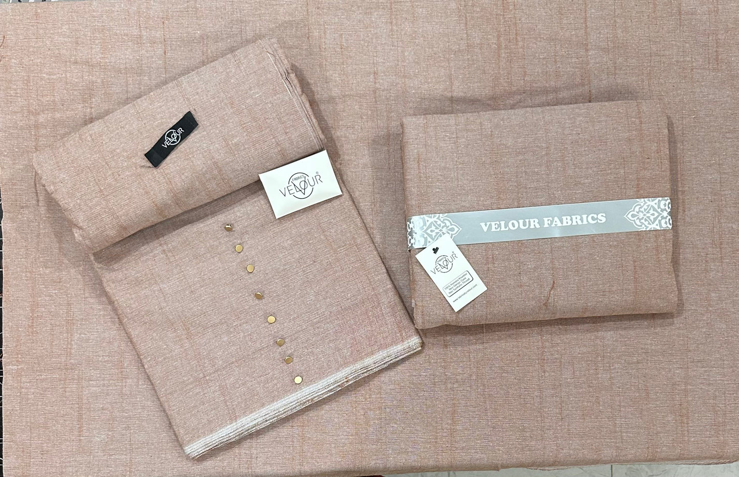 SLUB WINTER KAMALIA KHADDAR- ROSE GOLD