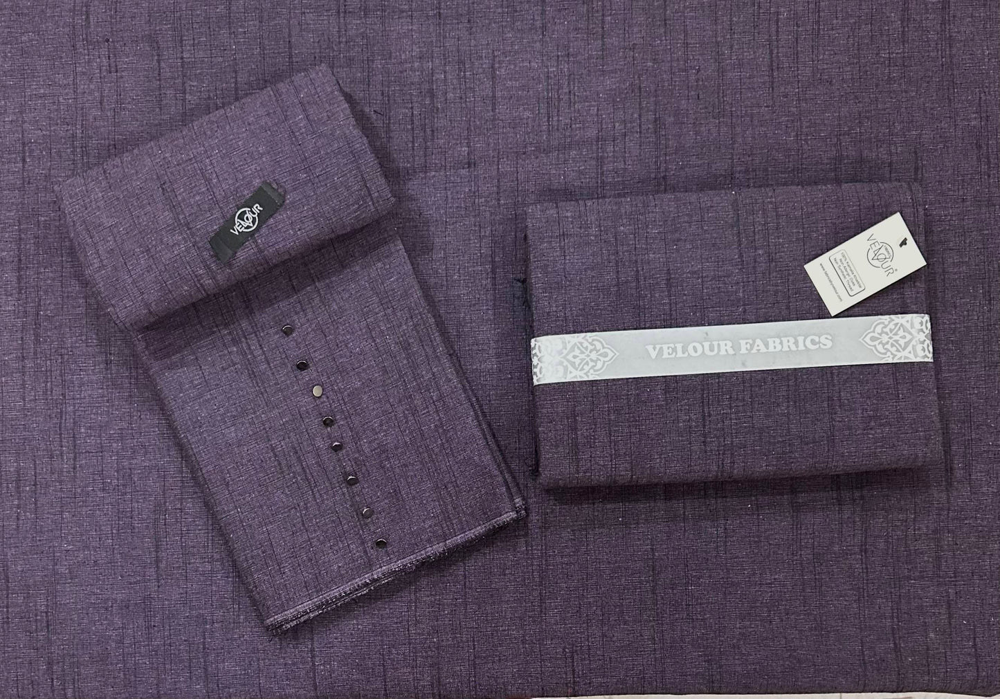 SLUB WINTER KAMALIA KHADDAR- DEEP PLUM