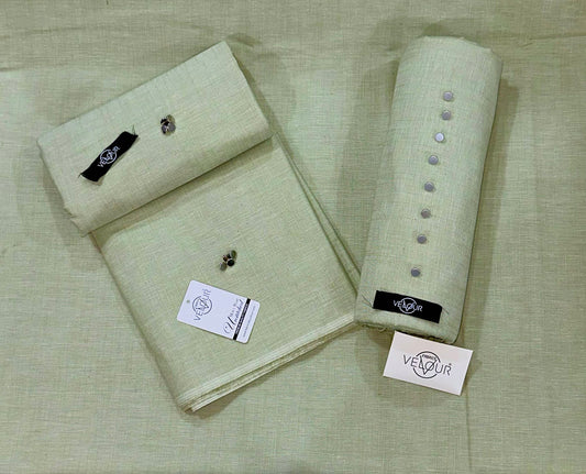 SLUB WINTER KAMALIA KHADDAR- LIGHT GREEN