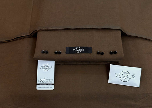 PRESTIGE WINTER KAMALIA KHADDAR- CHOCOLATE BROWN