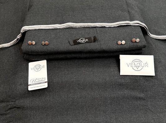 PRESTIGE WINTER KAMALIA KHADDAR- CHARCOAL BLACK