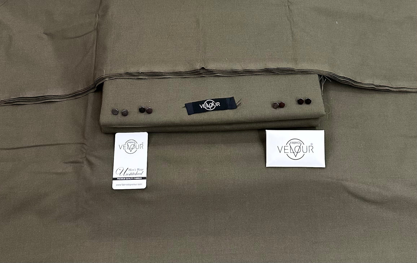 PRESTIGE WINTER KAMALIA KHADDAR- OLIVE GREEN