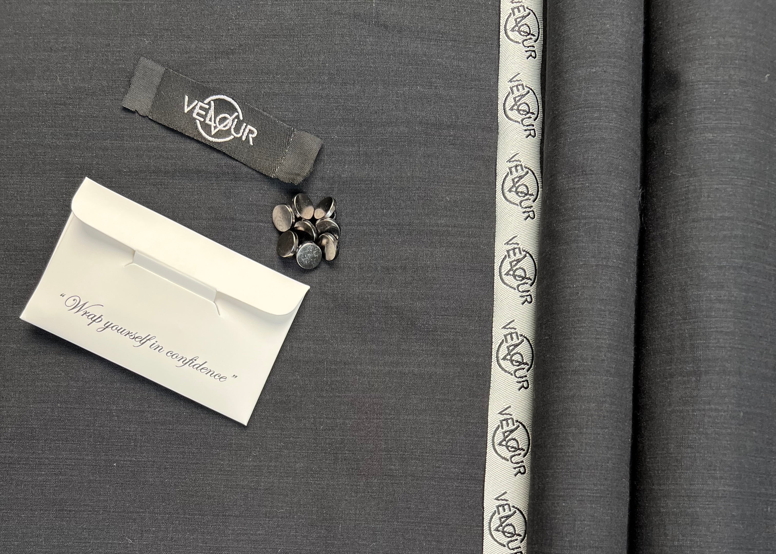 OBSIDIANS SUMMER KHADDAR- BLACK