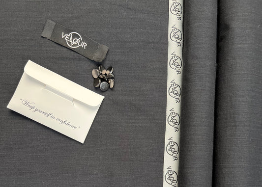 OBSIDIANS SUMMER KHADDAR- BLACK