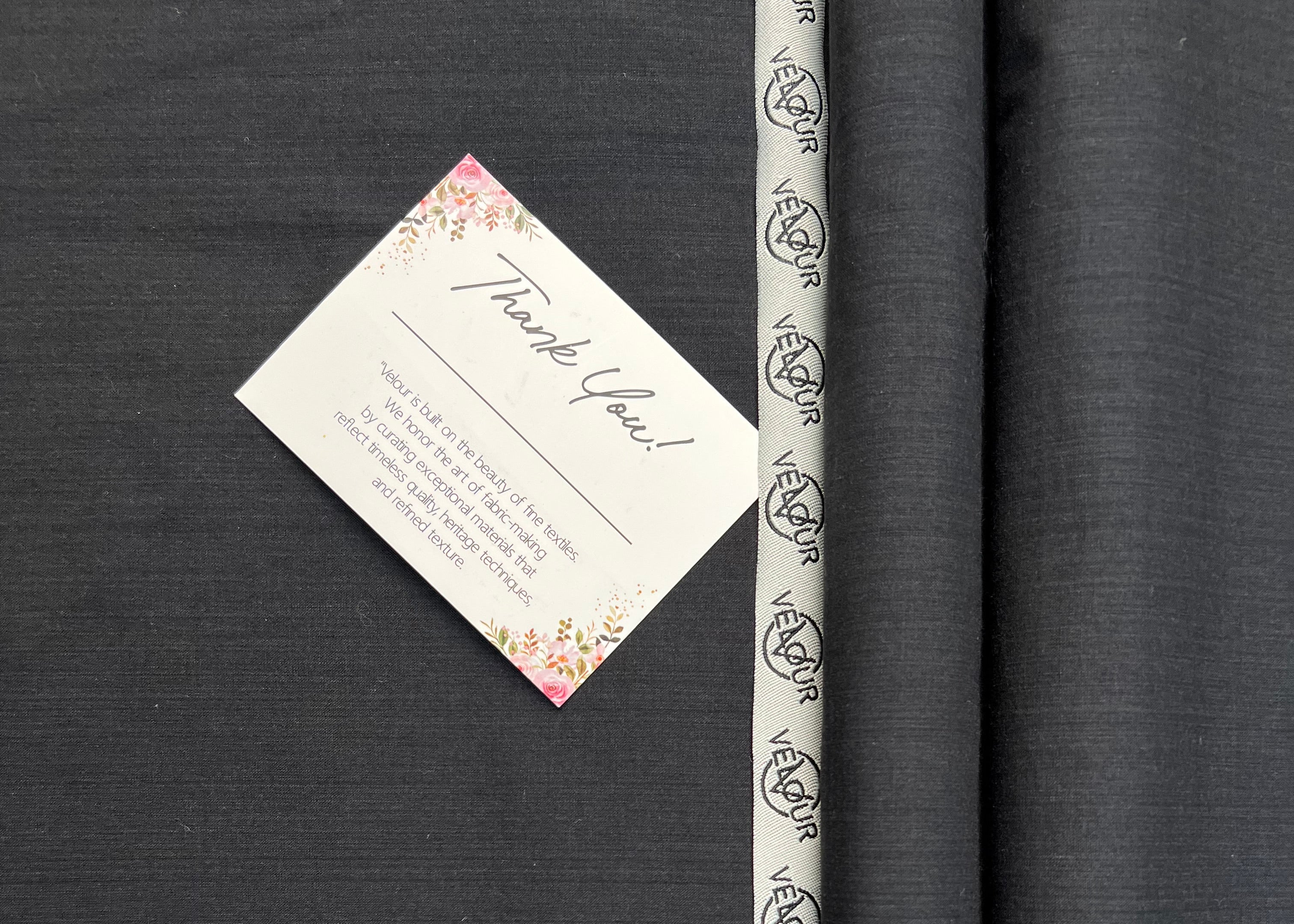 OBSIDIANS SUMMER KHADDAR- BLACK