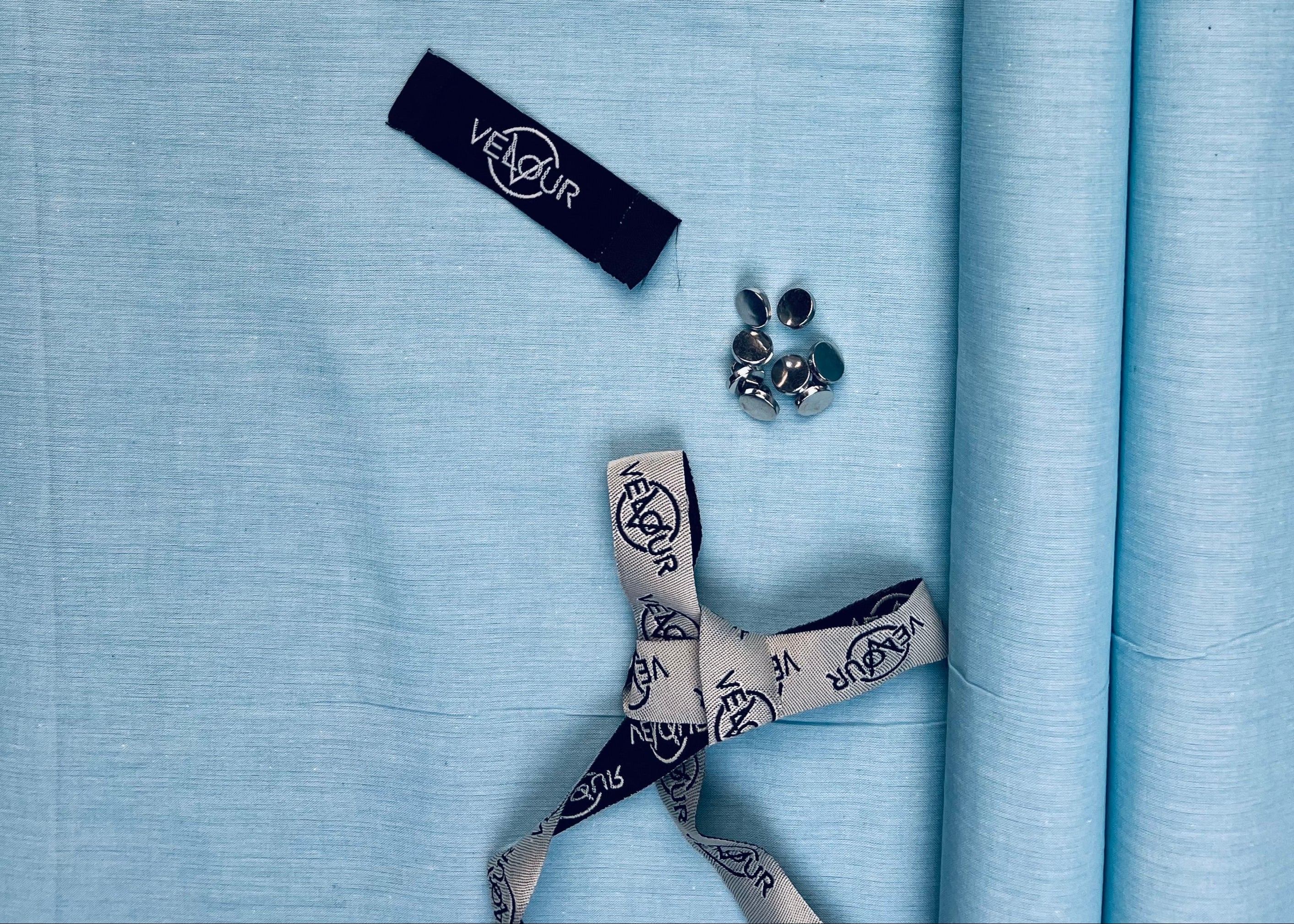 SUMMER SET KHADDAR- ICE BLUE