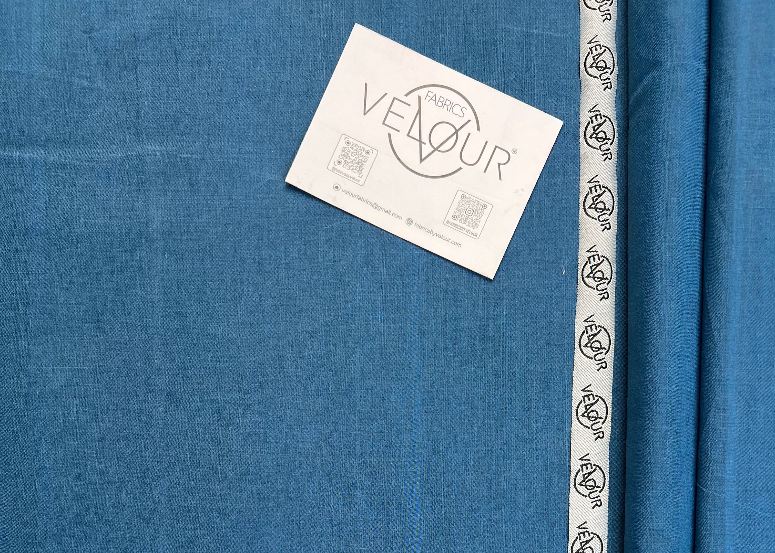 OBSIDIANS SUMMER KHADDAR- TEAL BLUE