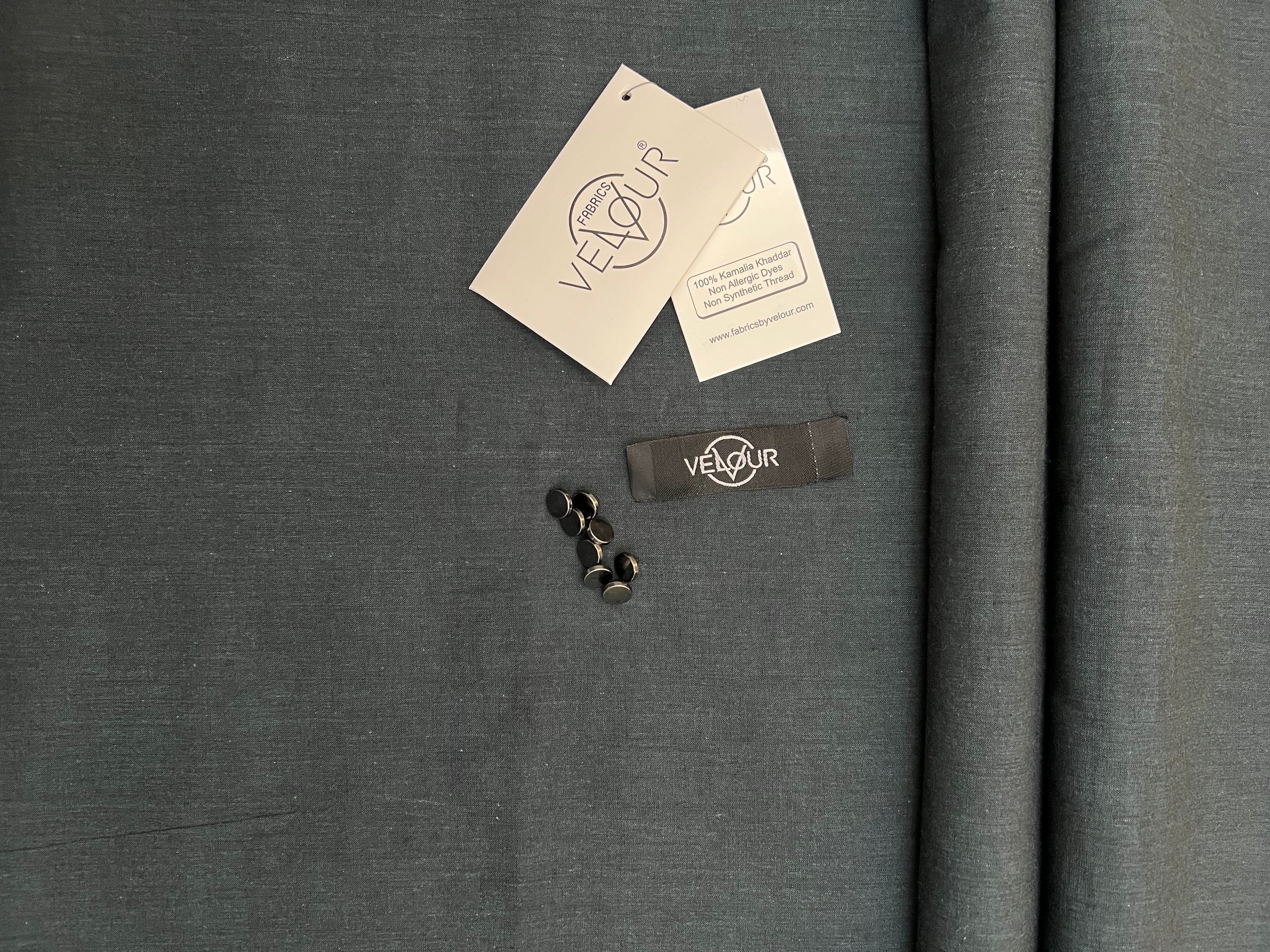 OBSIDIANS SUMMER KHADDAR- BOTTLE GREEN