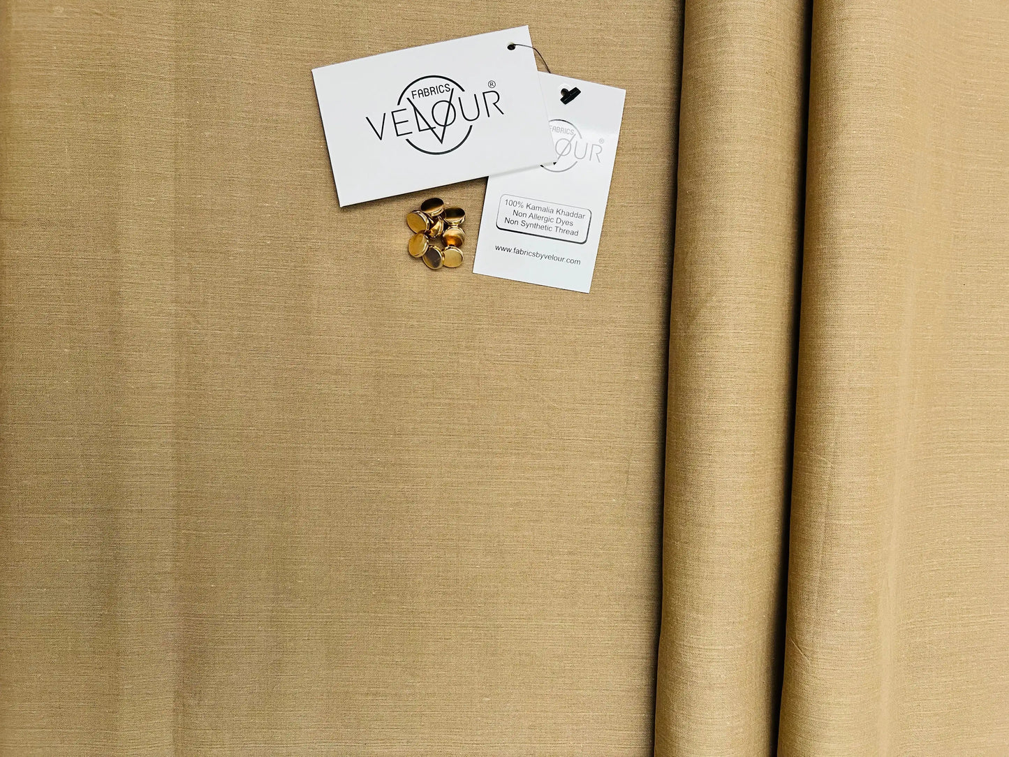 SUMMER SET KHADDAR- CAMEL BROWN