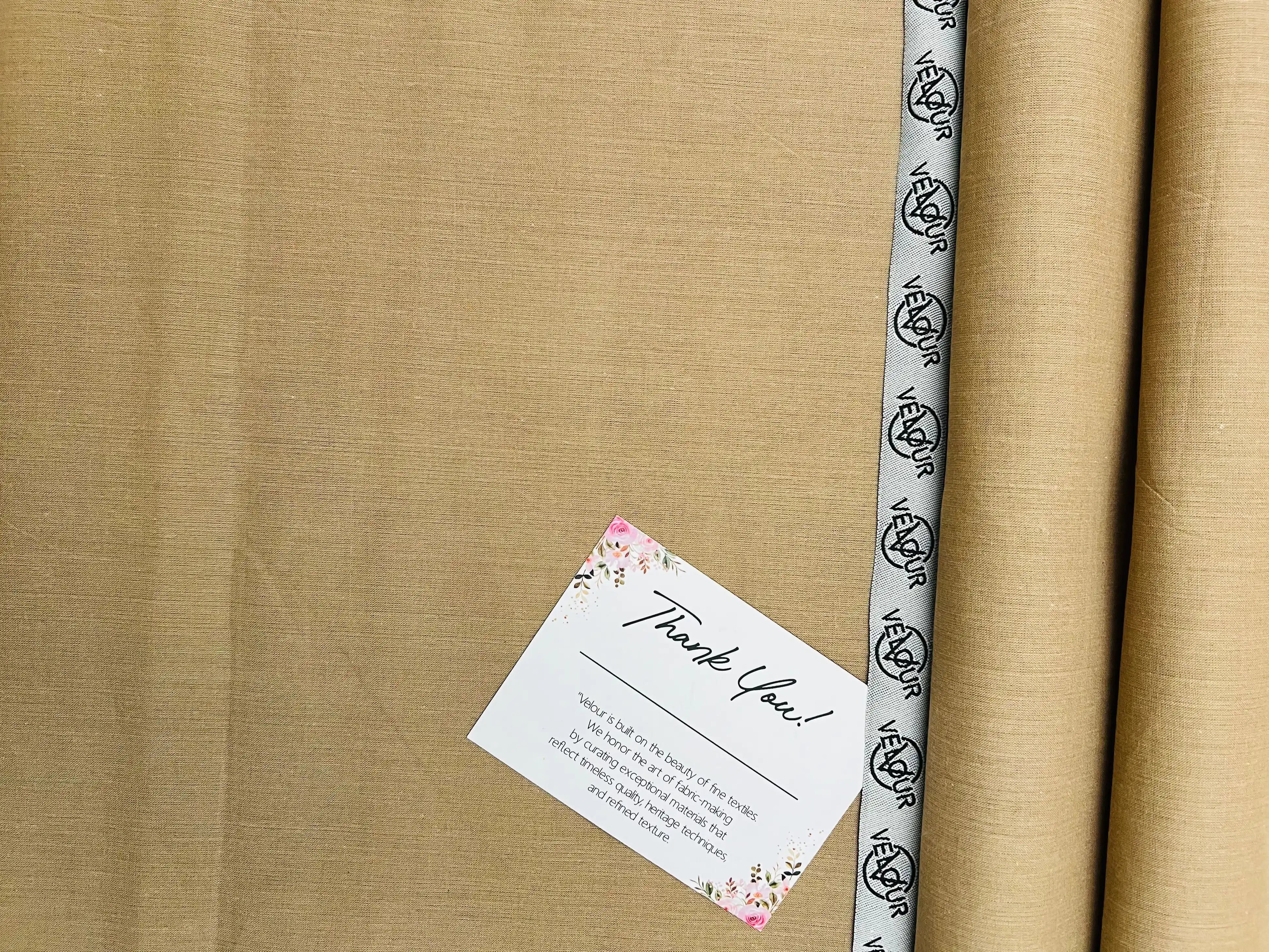 SUMMER SET KHADDAR- CAMEL BROWN