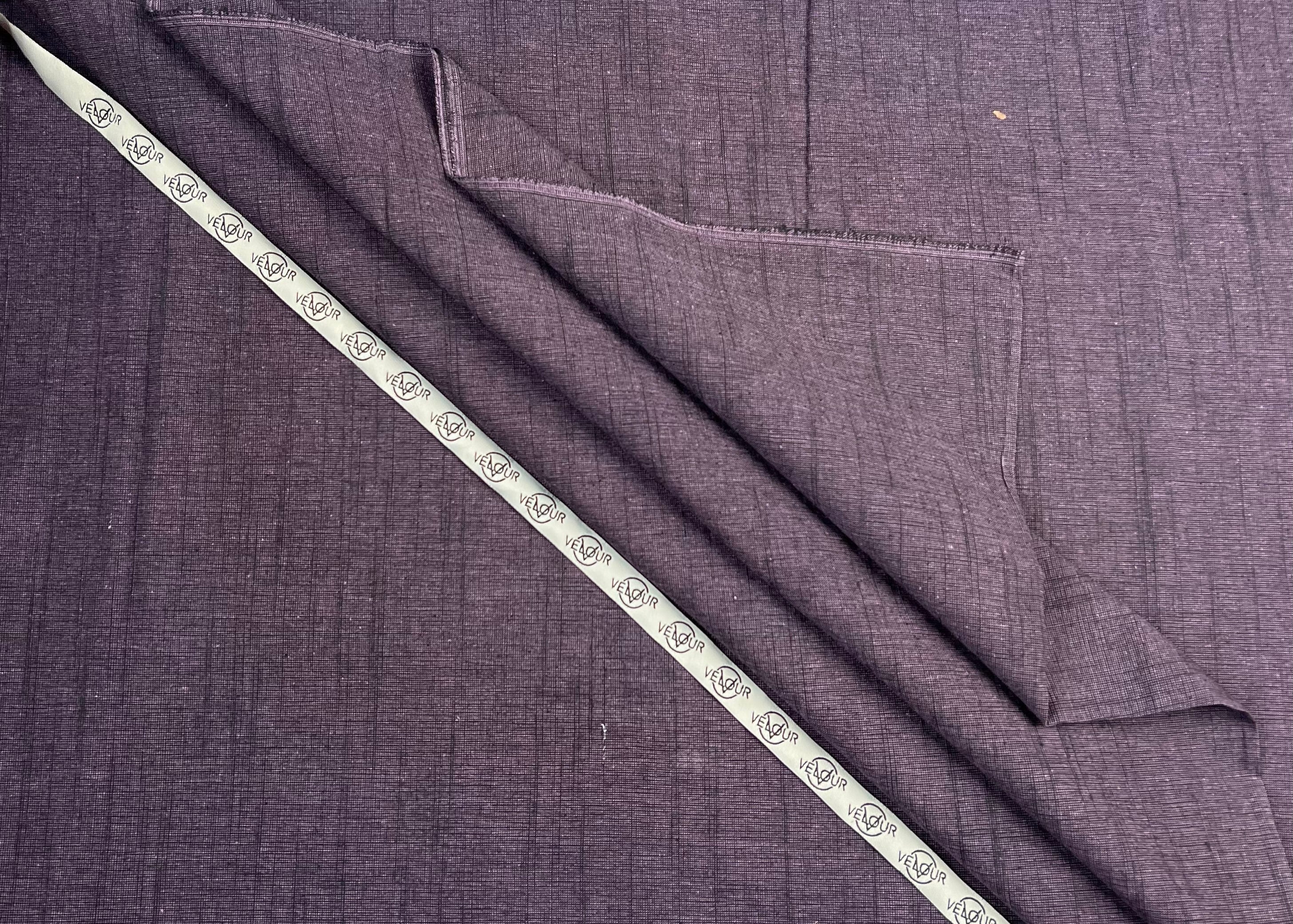 SLUB WINTER KHADDAR- DEEP PLUM