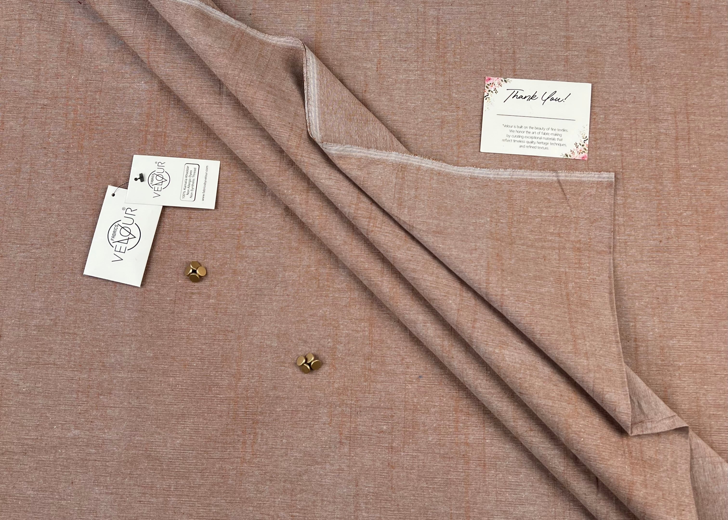 SLUB WINTER KHADDAR- ROSE GOLD