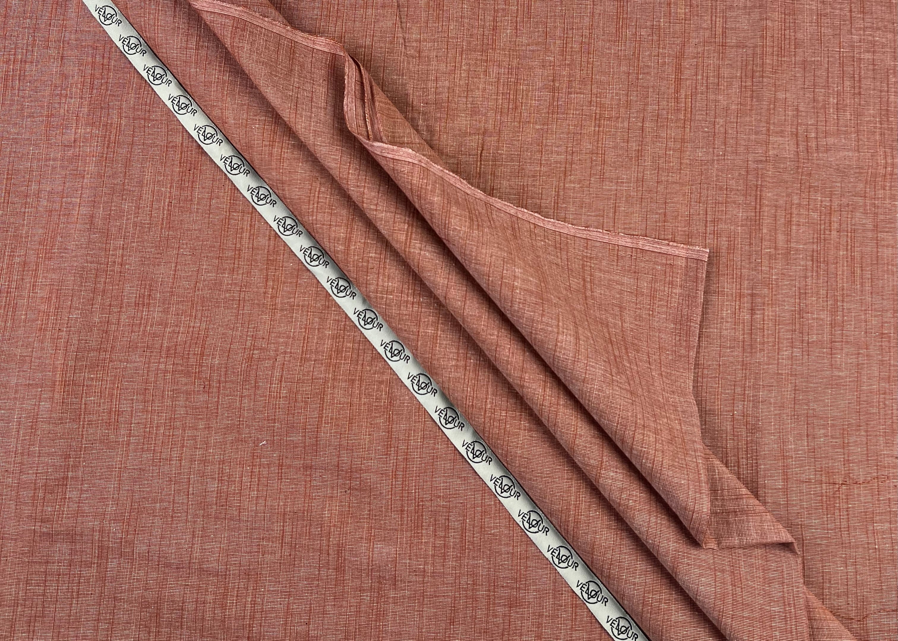 SLUB WINTER KHADDAR- REDDISH BROWN